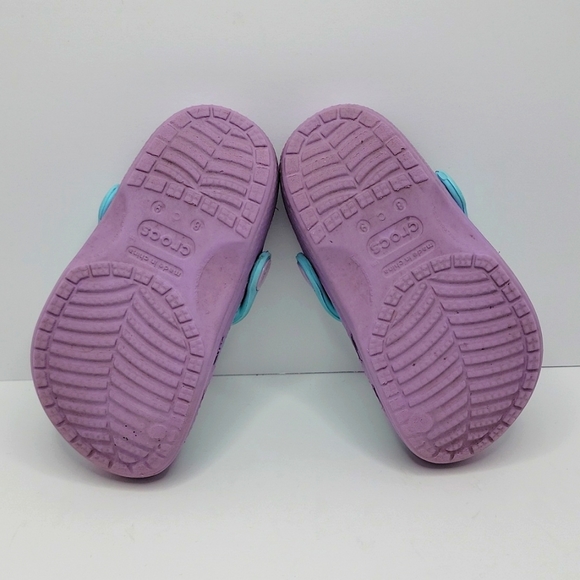Crocs Kids × Disney Frozen Elsa & Anna lilac clogs | Toddler 8/9 - Picture 5 of 7
